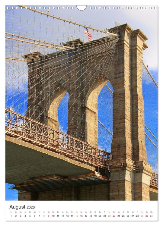 Produktbild: New York - sehenswertes Manhattan bei Tag und Nacht (Wandkalender 2026 DIN A3 hoch), CALVENDO Monatskalender