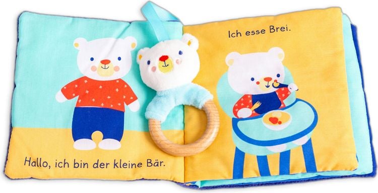 Produktbild: Mein liebstes Kuschelbuch mit echtem Holzbei&szlig;ring. Mein kleiner B&auml;r