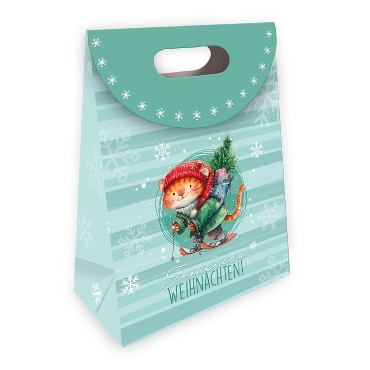 Produktbild: Tr&ouml;tsch Geschenktasche mit Verschluss medium Tiger