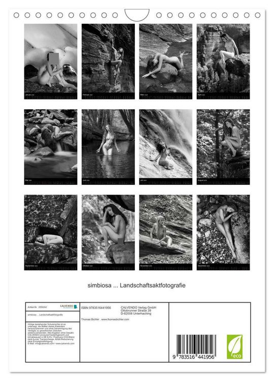 Produktbild: simbiosa ... Landschaftsaktfotografie (Wandkalender 2026 DIN A4 hoch), CALVENDO Monatskalender
