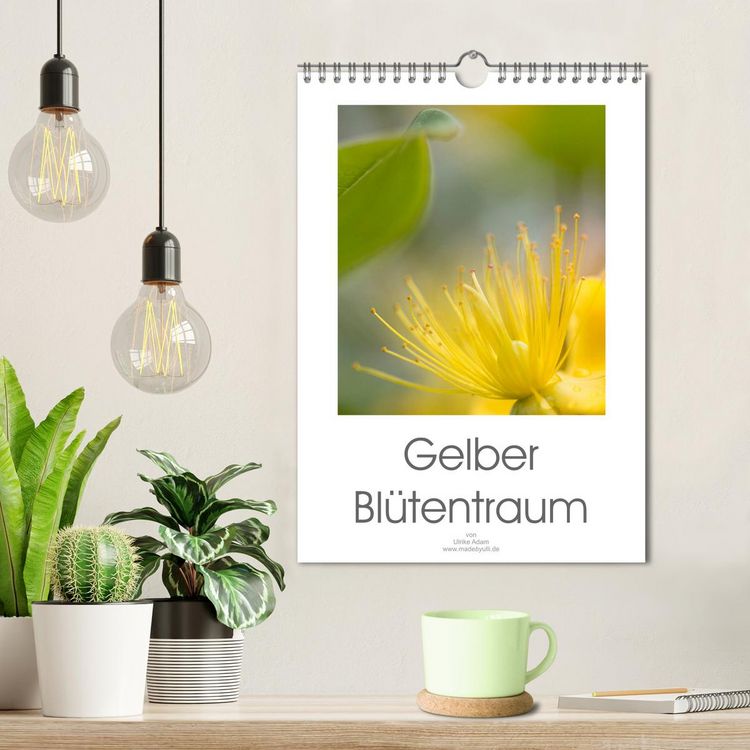 Produktbild: Gelber Bl&uuml;tentraum (Wandkalender 2026 DIN A4 hoch), CALVENDO Monatskalender