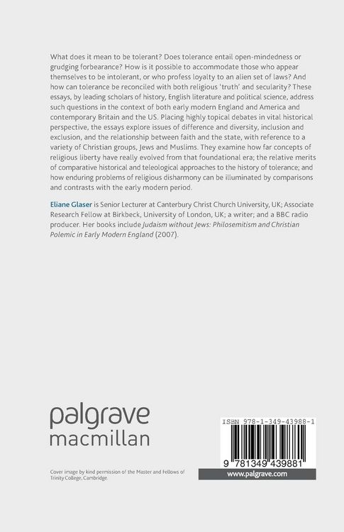 Produktbild: Religious Tolerance in the Atlantic World