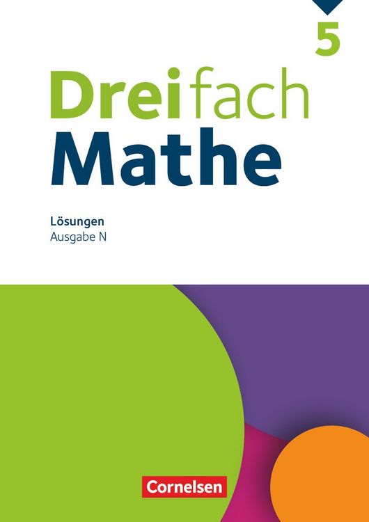Produktbild: Dreifach Mathe 5. Schuljahr. Niedersachsen - L&ouml;sungen zum Sch&uuml;lerbuch