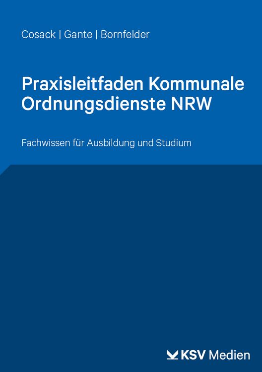 Produktbild: Praxisleitfaden Kommunale Ordnungsdienste NRW