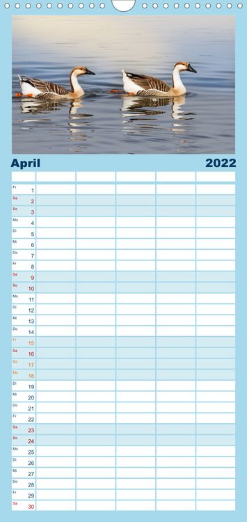 Produktbild: Familienplaner Boarisch g'schaut - Vom Haarsee bis zum Isarwinkel (Wandkalender 2022 , 21 cm x 45 cm, hoch)