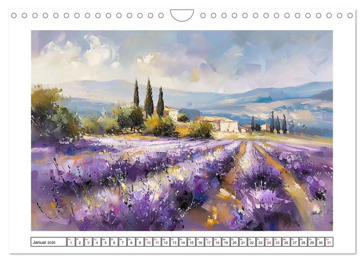Produktbild: Toskana bis Provence (Wandkalender 2026 DIN A4 quer), CALVENDO Monatskalender