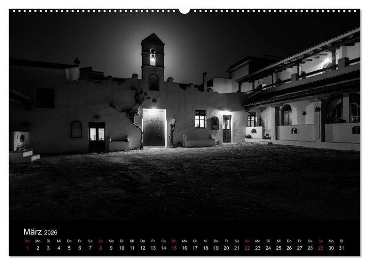 Produktbild: Das Licht in Schwarz und Wei&szlig; (Wandkalender 2026 DIN A2 quer), CALVENDO Monatskalender