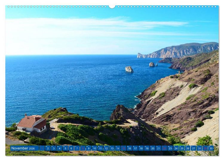 Produktbild: Sardiniens magische K&uuml;sten (hochwertiger Premium Wandkalender 2026 DIN A2 quer), Kunstdruck in Hochglanz