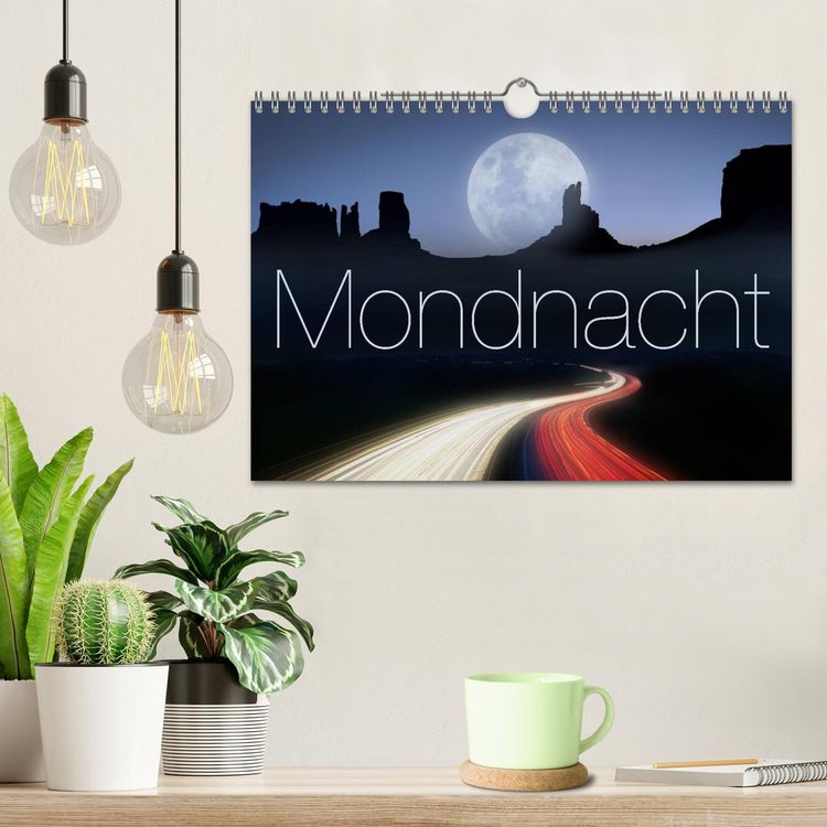 Produktbild: Mondnacht (Wandkalender 2026 DIN A4 quer), CALVENDO Monatskalender