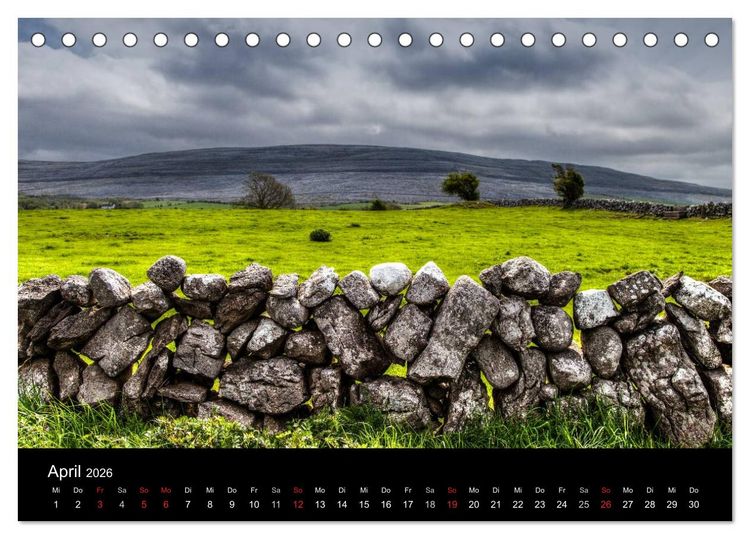 Produktbild: Irlands Westk&uuml;ste (Tischkalender 2026 DIN A5 quer), CALVENDO Monatskalender