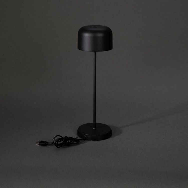 Produktbild: Konstsmide 7834-750 Lille LED-Akku-Tischlampe 3.5W Warmwei&szlig; Schwarz