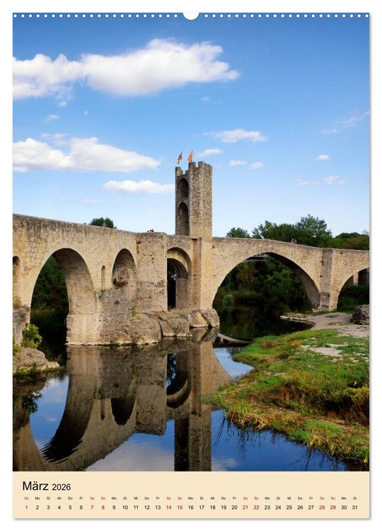 Produktbild: Besal&uacute; - Mittelalter im Hinterland der Costa Brava (Wandkalender 2026 DIN A2 hoch), CALVENDO Monatskalender