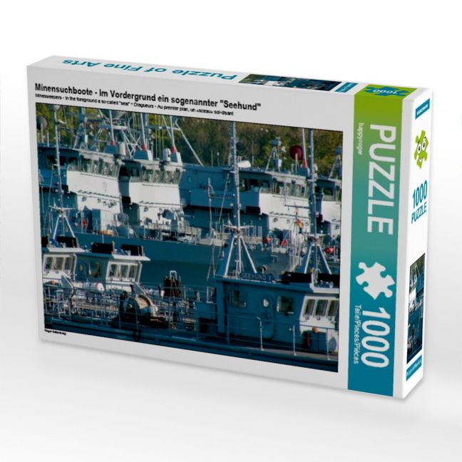 Produktbild: CALVENDO Puzzle Minensuchboote - Im Vordergrund ein sogenannter "Seehund" | 1000 Teile Lege-Gr&ouml;&szlig;e 64x48cm Foto-Puzzle f&uuml;r gl&uuml;ckliche Stunden