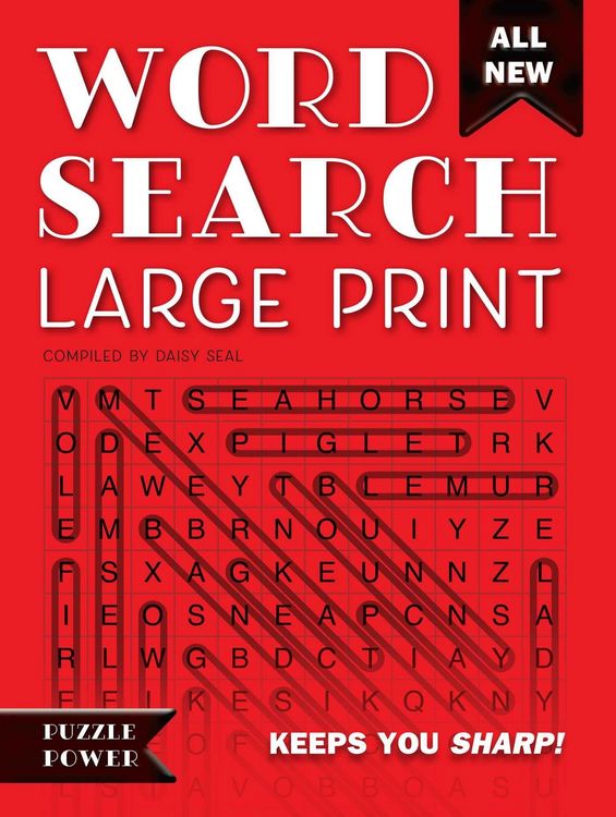 Produktbild: Word Search Large Print (Red)