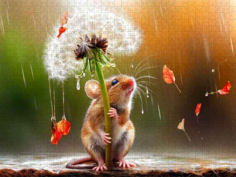 Produktbild: CALVENDO Puzzle So ein wunderbarer luftiger Regenschirm | 1000 Teile Lege-Gr&ouml;&szlig;e 64x48cm Foto-Puzzle f&uuml;r gl&uuml;ckliche Stunden