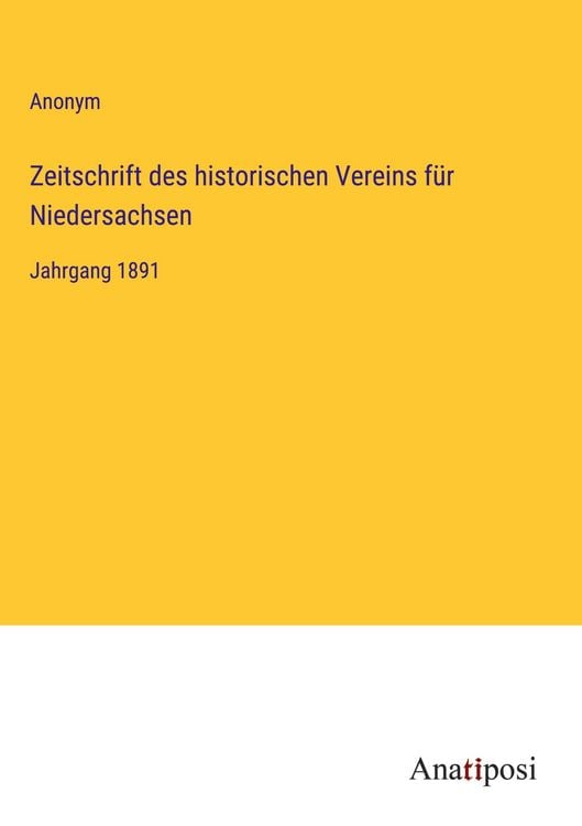 Produktbild: Zeitschrift des historischen Vereins f&uuml;r Niedersachsen