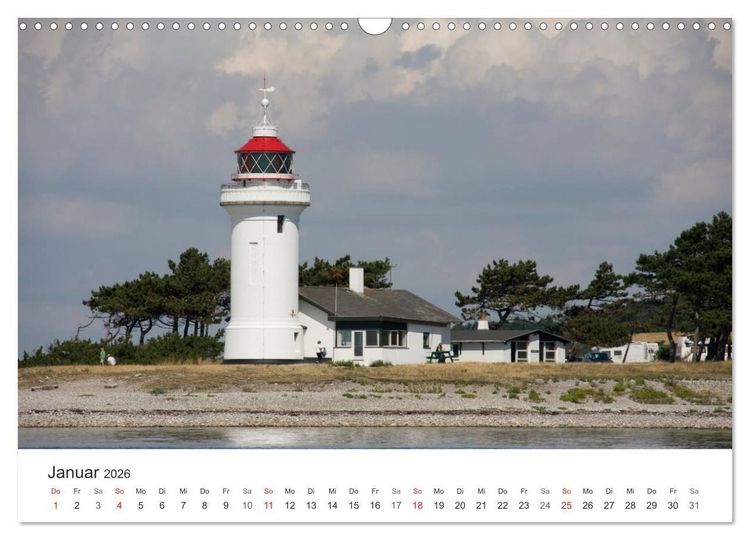 Produktbild: Leuchtt&uuml;rme und Leuchtfeuer an der Ostsee (Wandkalender 2026 DIN A3 quer), CALVENDO Monatskalender