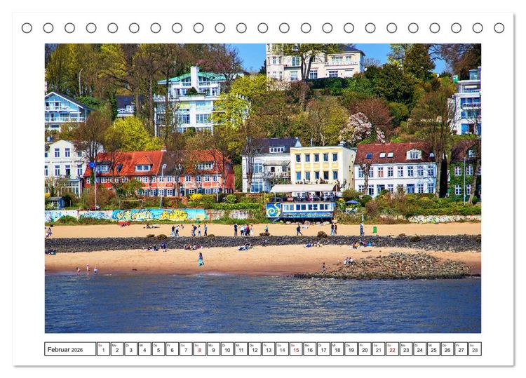 Produktbild: Hamburg sehen, f&uuml;hlen und lieben (Tischkalender 2026 DIN A5 quer), CALVENDO Monatskalender