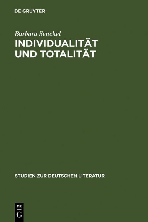Produktbild: Individualit&auml;t und Totalit&auml;t