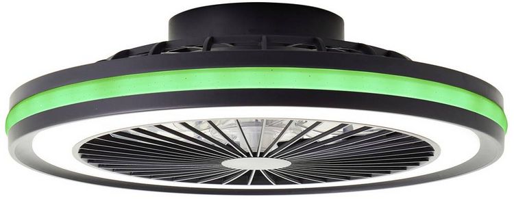Produktbild: Brilliant G99280/06 Palmero LED-Deckenleuchte mit Ventilator LED-Modul 40W Schwarz