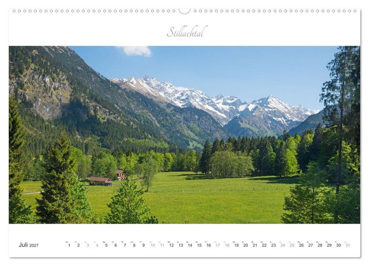 Produktbild: Wanderlust Oberstdorf (hochwertiger Premium Wandkalender 2027 DIN A2 quer), Kunstdruck in Hochglanz