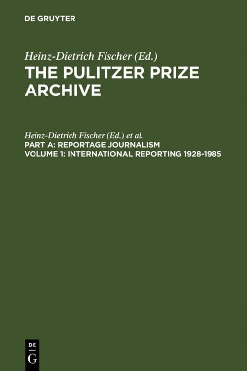 Produktbild: International Reporting 1928-1985