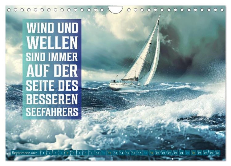 Produktbild: Segeln - mit einem Augenzwinkern (Wandkalender 2027 DIN A4 quer), CALVENDO Monatskalender