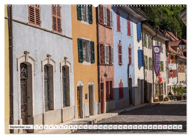 Produktbild: Schweiz - Saint-Ursanne (Wandkalender 2026 DIN A2 quer), CALVENDO Monatskalender