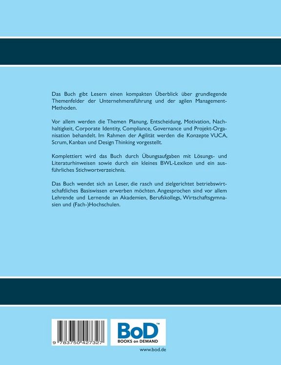 Produktbild: Management und Agilit&auml;t