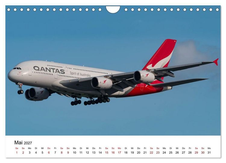Produktbild: Airbus A380 - K&ouml;nig der L&uuml;fte (Wandkalender 2027 DIN A4 quer), CALVENDO Monatskalender