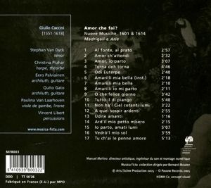 Produktbild: Amor che fai? Madrigali e Arie