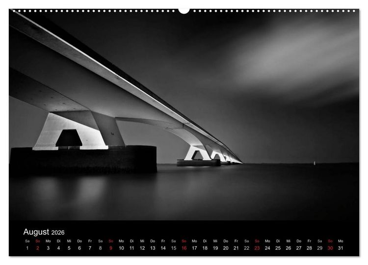 Produktbild: Black-Schwarz-Noir 2026 (Wandkalender 2026 DIN A2 quer), CALVENDO Monatskalender
