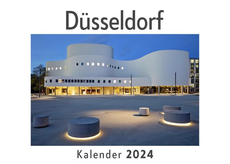 Produktbild: D&uuml;sseldorf (Wandkalender 2024, Kalender DIN A4 quer, Monatskalender im Querformat mit Kalendarium, Das perfekte Geschenk)