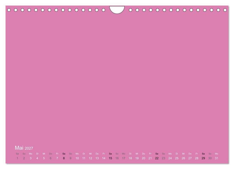 Produktbild: Bastelkalender - Pink (Wandkalender 2027 DIN A4 quer), CALVENDO Monatskalender