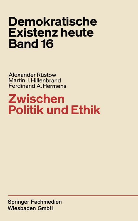Produktbild: Zwischen Politik und Ethik