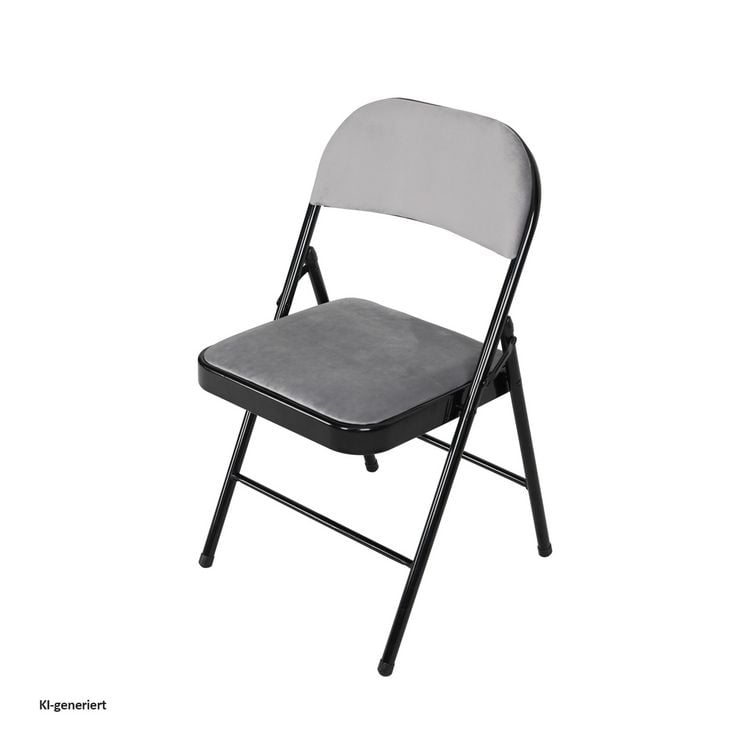 Produktbild: HTI-Living Klappstuhl Velvet Gestell Schwarz Klappstuhl Velvet Gestell Schwarz