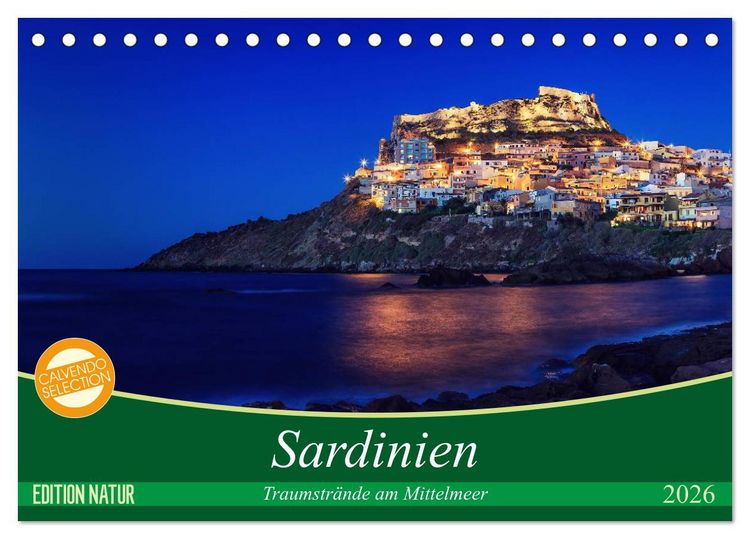 Produktbild: Sardinien - Traumstr&auml;nde am Mittelmeer (Tischkalender 2026 DIN A5 quer), CALVENDO Monatskalender