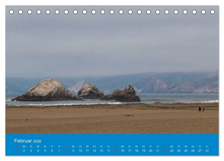 Produktbild: San Francisco - Wie ich es sehe (Tischkalender 2026 DIN A5 quer), CALVENDO Monatskalender