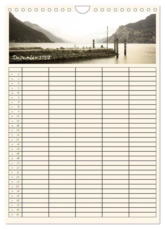 Produktbild: Der Gardasee im Norden - Familienplaner 2027 (Wandkalender 2027 DIN A4 hoch), CALVENDO Monatskalender