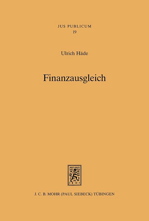 Produktbild: Finanzausgleich