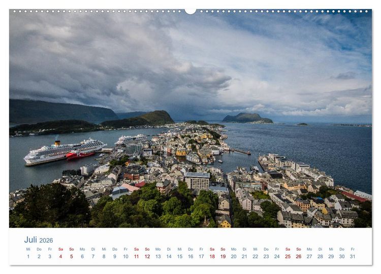 Produktbild: Nordkapp - Norwegens K&uuml;stenlandschaft (hochwertiger Premium Wandkalender 2026 DIN A2 quer), Kunstdruck in Hochglanz