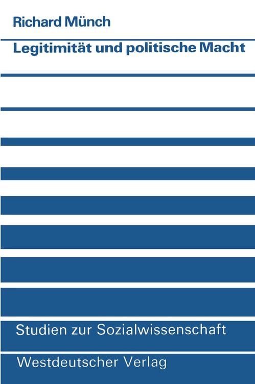 Produktbild: Legitimität und politische Macht