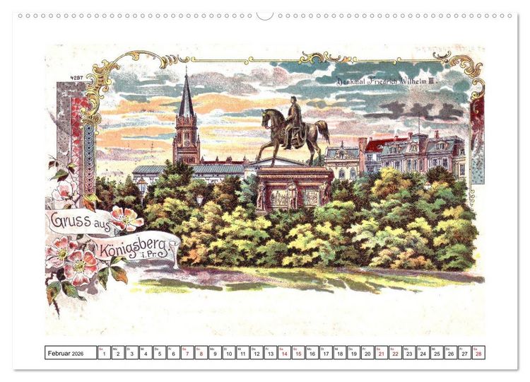 Produktbild: Gruss aus K&ouml;nigsberg (Wandkalender 2026 DIN A2 quer), CALVENDO Monatskalender