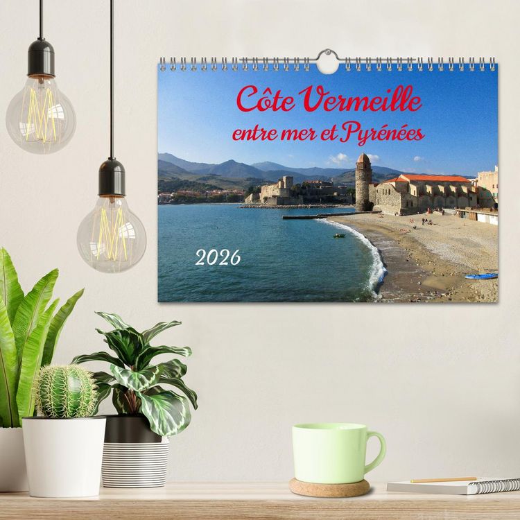 Produktbild: C&ocirc;te Vermeille entre mer et Pyr&eacute;n&eacute;es (Calendrier mural 2026 DIN A4 vertical), CALVENDO calendrier mensuel