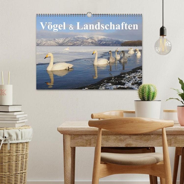 Produktbild: V&ouml;gel & Landschaften (Wandkalender 2026 DIN A3 quer), CALVENDO Monatskalender