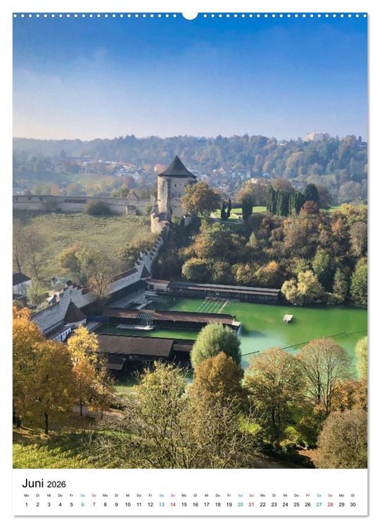 Produktbild: Burghausen, eine historische Stadt im Fokus (hochwertiger Premium Wandkalender 2026 DIN A2 hoch), Kunstdruck in Hochglanz