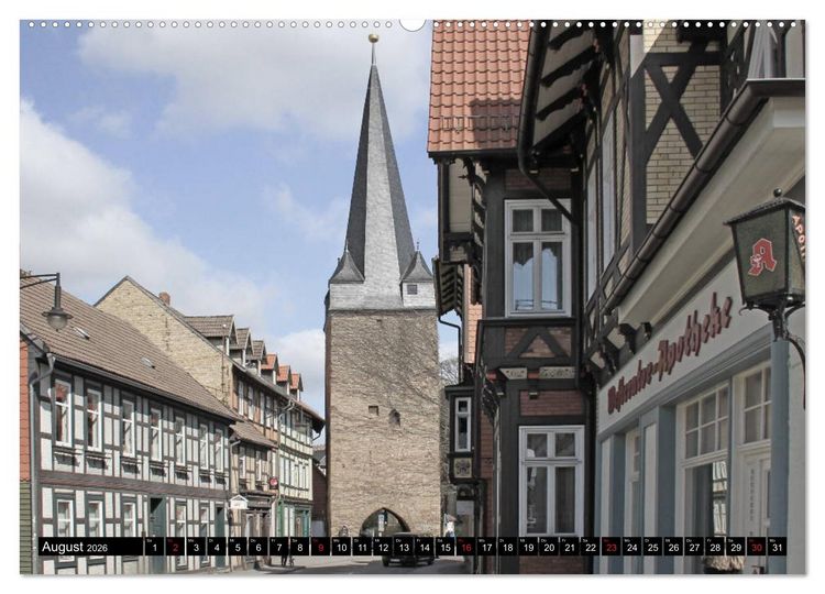 Produktbild: Wernigerode - Fachwerkstadt am Harz (Wandkalender 2026 DIN A2 quer), CALVENDO Monatskalender