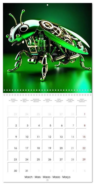 Produktbild: Mechanical Insects (Wall Calendar 2026 12 &times; 12 Inch) CALVENDO 12 Month Wall Calendar