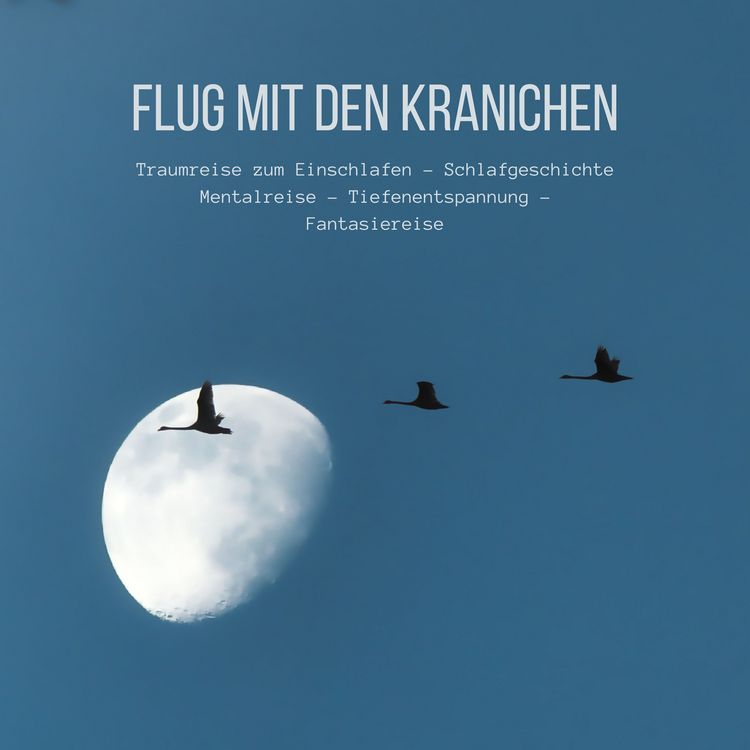 Produktbild: Flug mit den Kranichen: Traumreise zum Einschlafen - Schlafgeschichte - Mentalreise - Tiefenentspannung - Fantasiereise