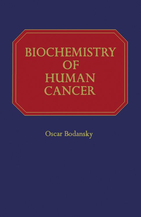 Produktbild: Biochemistry of Human Cancer